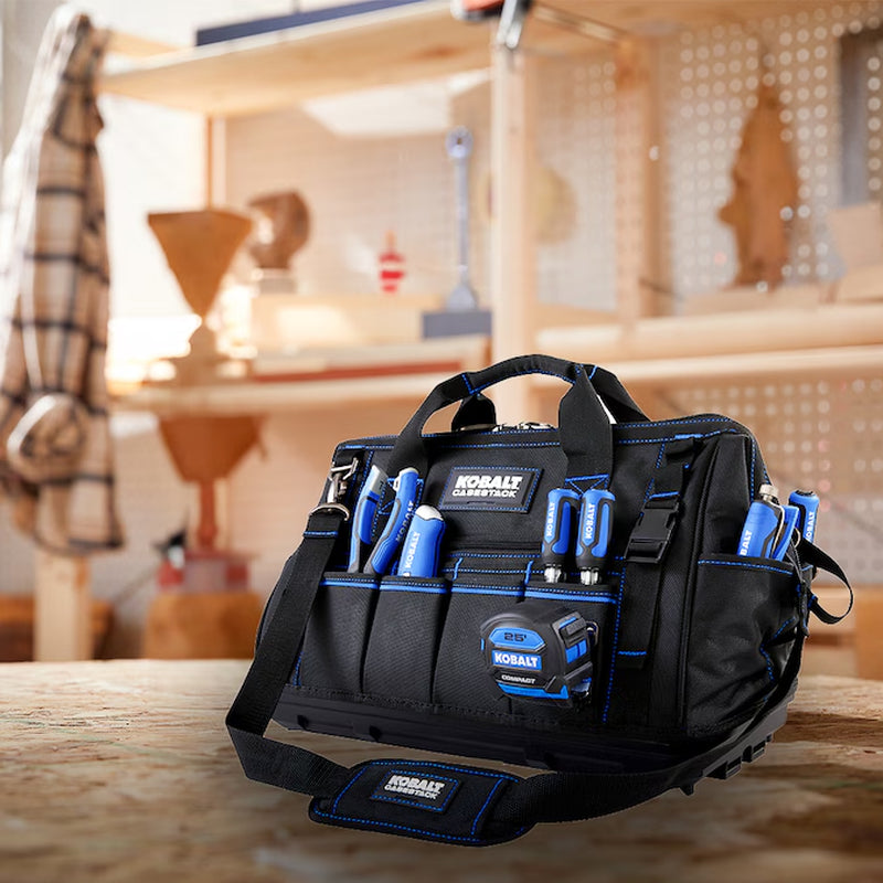 CASESTACK Blue Polyester 20-In W X 13.5-In D X 10.5-In L Zippered Tool Bag