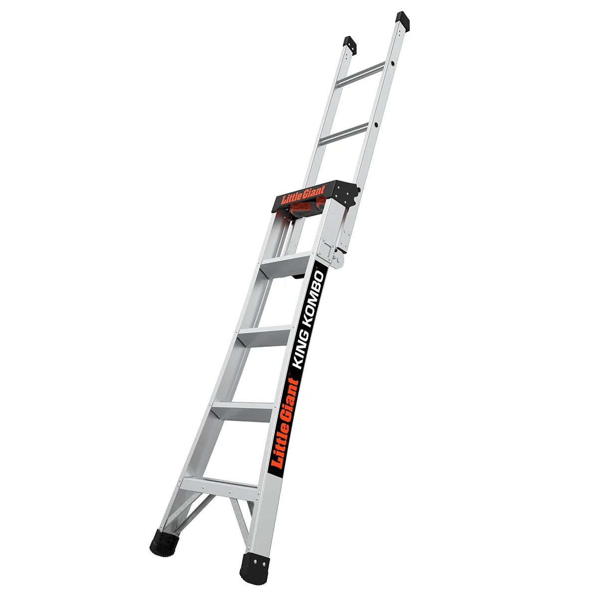 King Kombo 3-In-1 Aluminum Ladder, 5 Ft–8 Ft Extension, 300 Lb Load Capacity, 11 Ft 4 in Reach