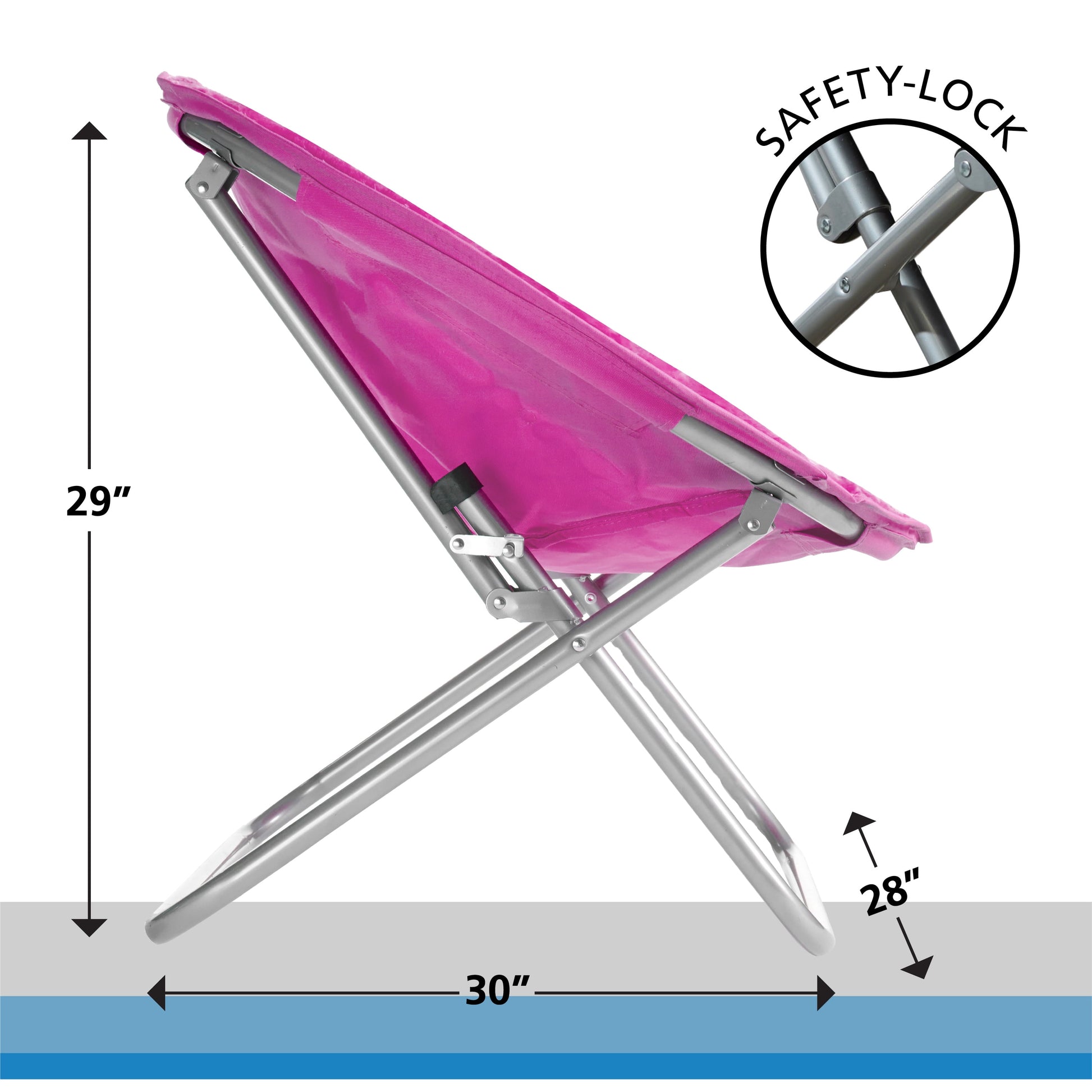 Faux Fur Saucer™ Chair, Pink