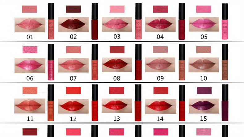 Matte Velvet Lip Glaze, Waterproof Long Lasting Not Easy To Decolor Lip Gloss, Silky Smooth Plumping Lipstick ( 20 Colors ) Valentine's Day Gifts
