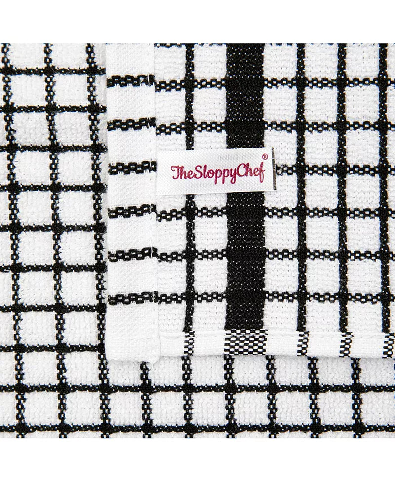 Classic Checkered Dishcloths (Pack of 8), 100% Cotton. Color Options, 13X13 In.