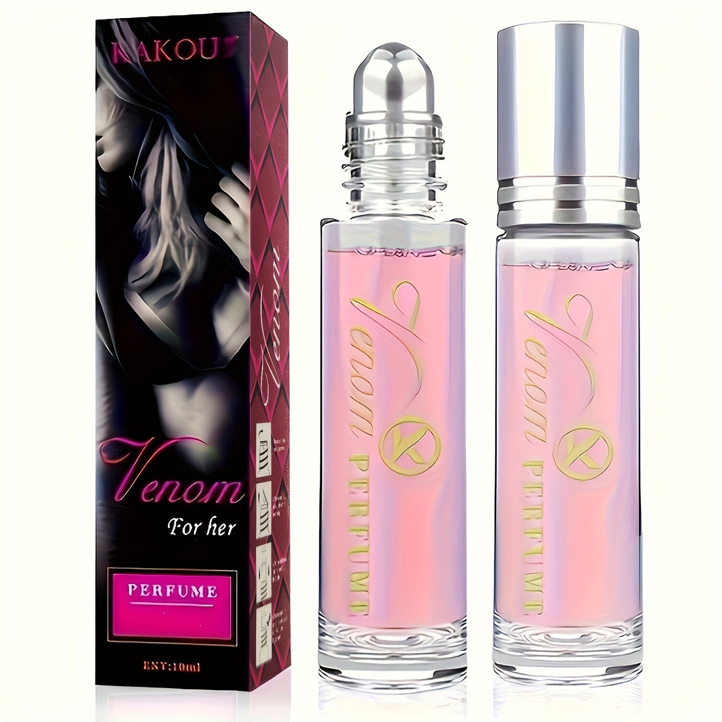 0.34oz Roll-on Perfume for Women - Long-Lasting, Seductive Fragrance for Dating, Confidence-Boosting, Attracting, and Captivating - Perfect Gift for Women Who Want to Unleash Their Charm