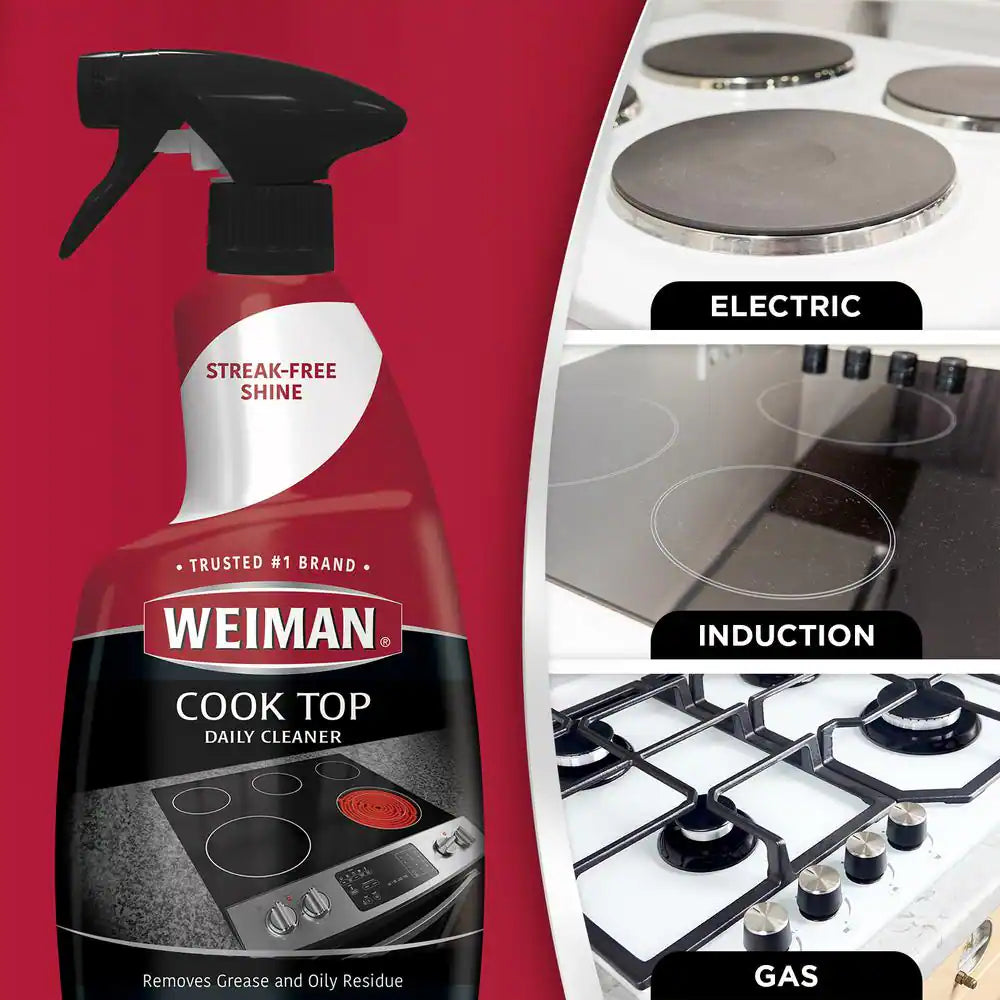 22 Oz. Stovetop Cleaner for Daily Use Spray and 22 Oz. Stainless Steel Cleaner and Polish Spray