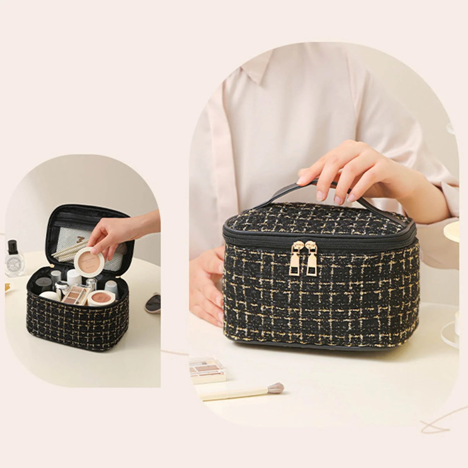 Tote Bag Large Capacity Makeup Bag Travel Portable High Beauty Small Bag Cosmetic Storage Bag Portable Wash Bag Handbags