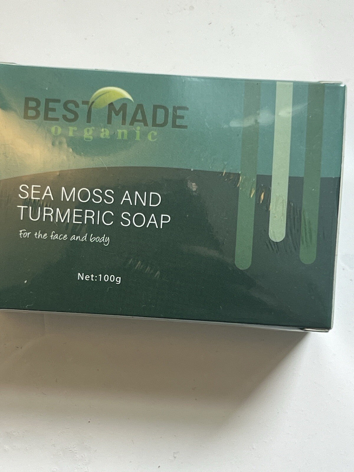 Organic Sea Moss & Turmeric Soap Bar 4.5Oz Vegan, Non-Gmo, Glow”