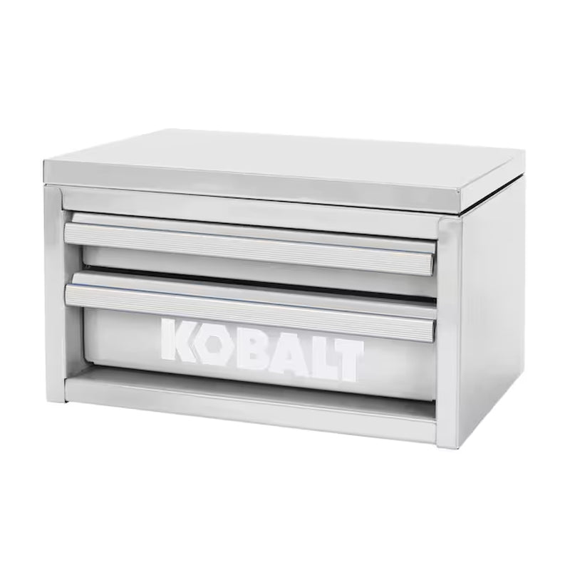 Portable Mini Toolbox 10.83-In W X 5.91-In H X 5.91-In D 2 -Drawer Teal Steel Tool Box