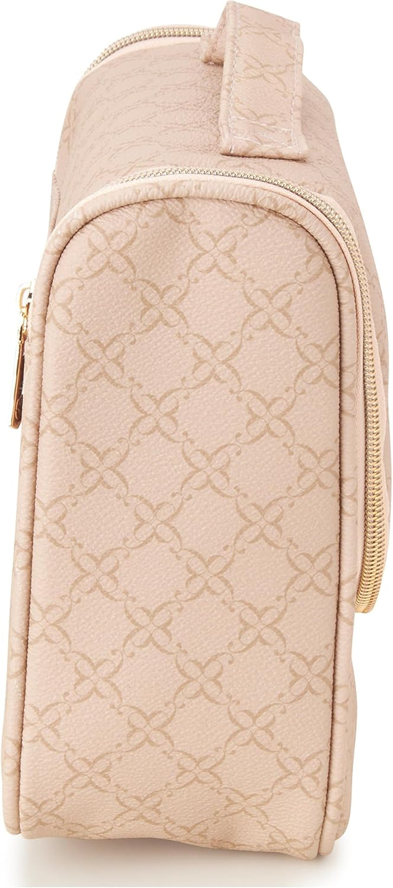 Women'S Toiletries Bag - Travel Makeup and Toiletries Hanging Organizer Set - Makeup Organizer Hanging Case Set, Beige