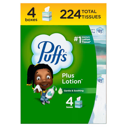 4 -Pack Facial Tissue ( 56 -Count )