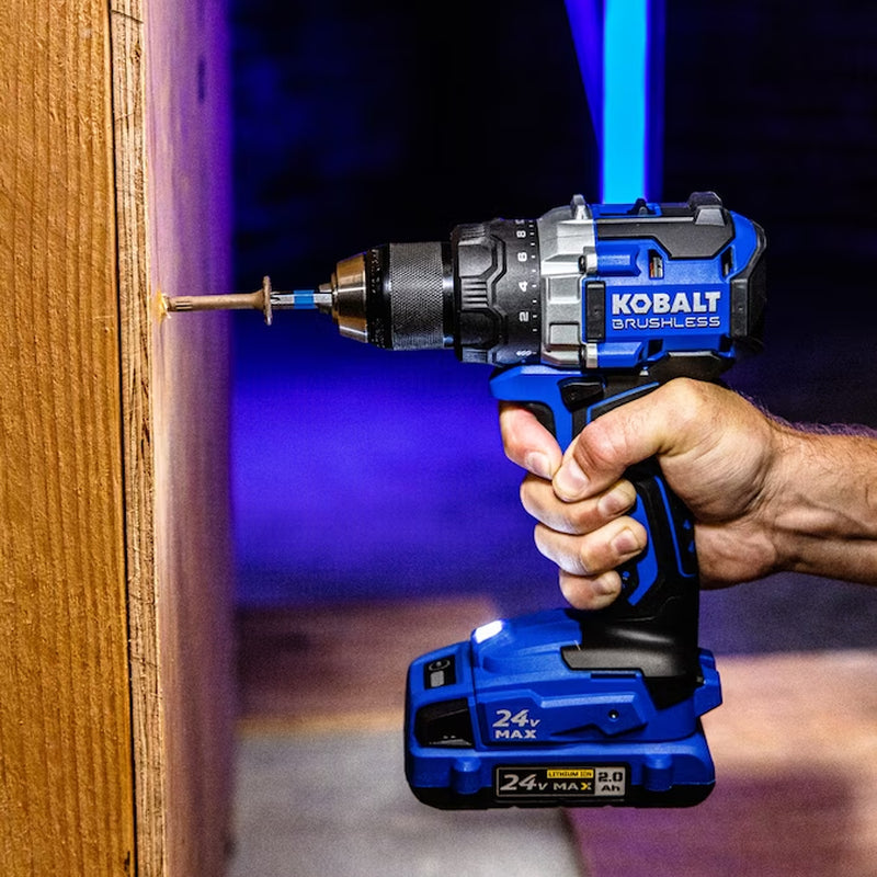 24-Volt 2-Tool Brushless Power Tool Combo Kit with Soft Case (1-Battery Included and Charger Included)