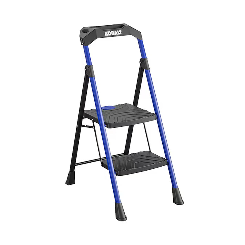 2 -Step 300-Lb Capacity Steel Foldable Step Stool
