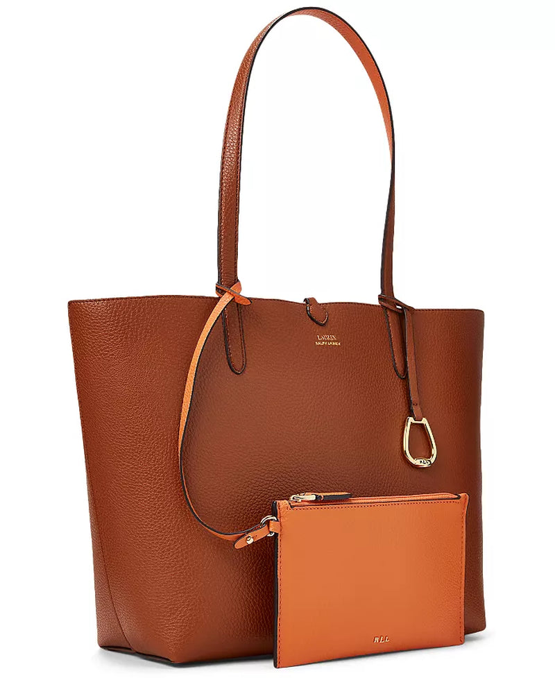 Faux-Leather Reversible Tote Bag