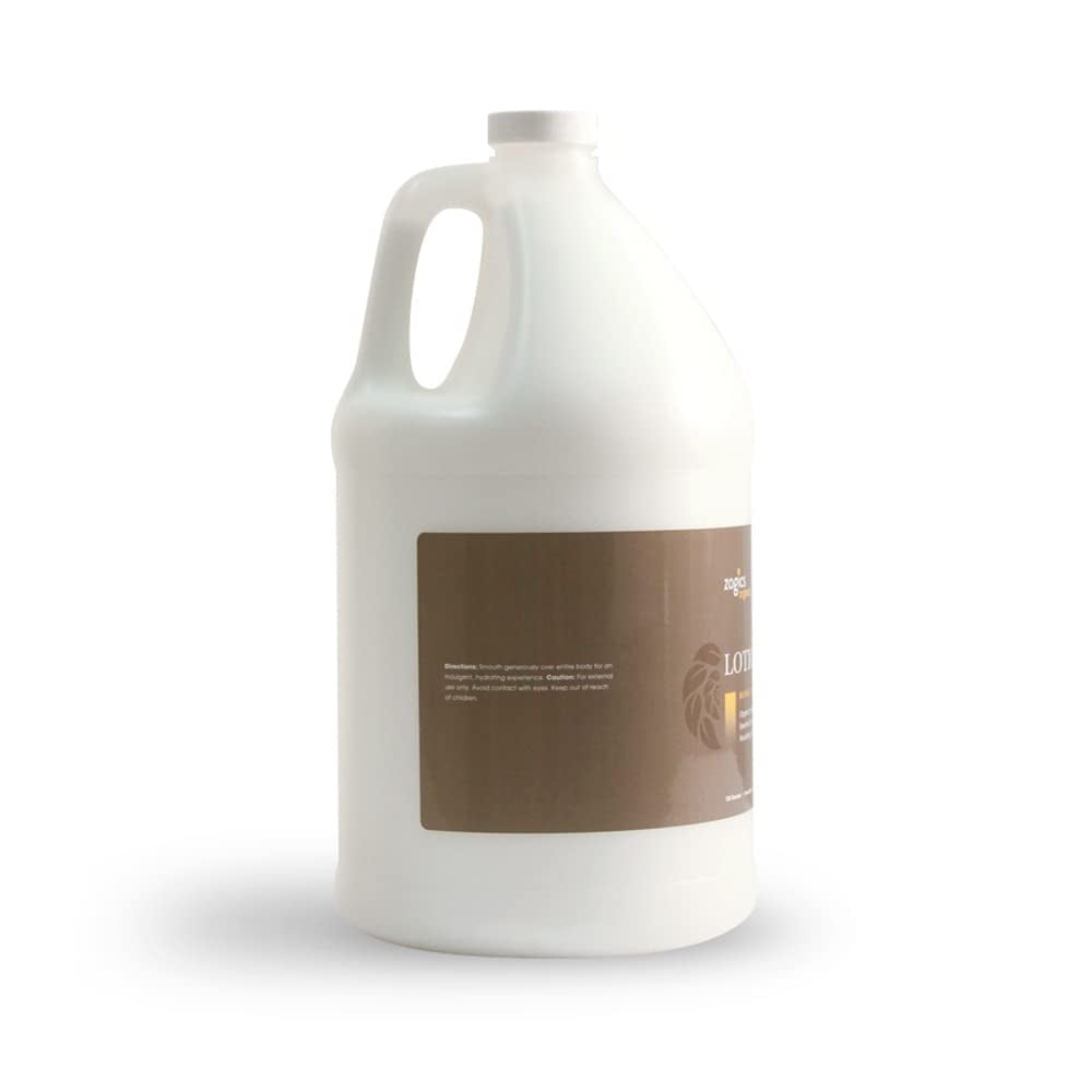 Organics Body Lotion – Hydrating Body Lotion for Women and Men, Moisturizing Formula Made with Essential Oils, Great for Refillable Lotion, Honey Coconut Scent (1 Gallon, Case of 4)
