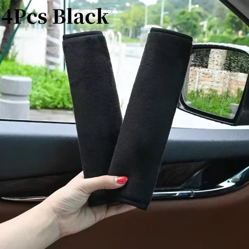 Universal Car Safety Belt Cover Adjustable Seat Belt Cover Shoulder Strap Covers Car Shoulder Protector Pad Auto Accessories
