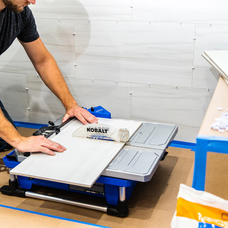 24V 7-In -Blade Cordless Wet Tabletop Sliding Table Tile Saw ( Battery Included )