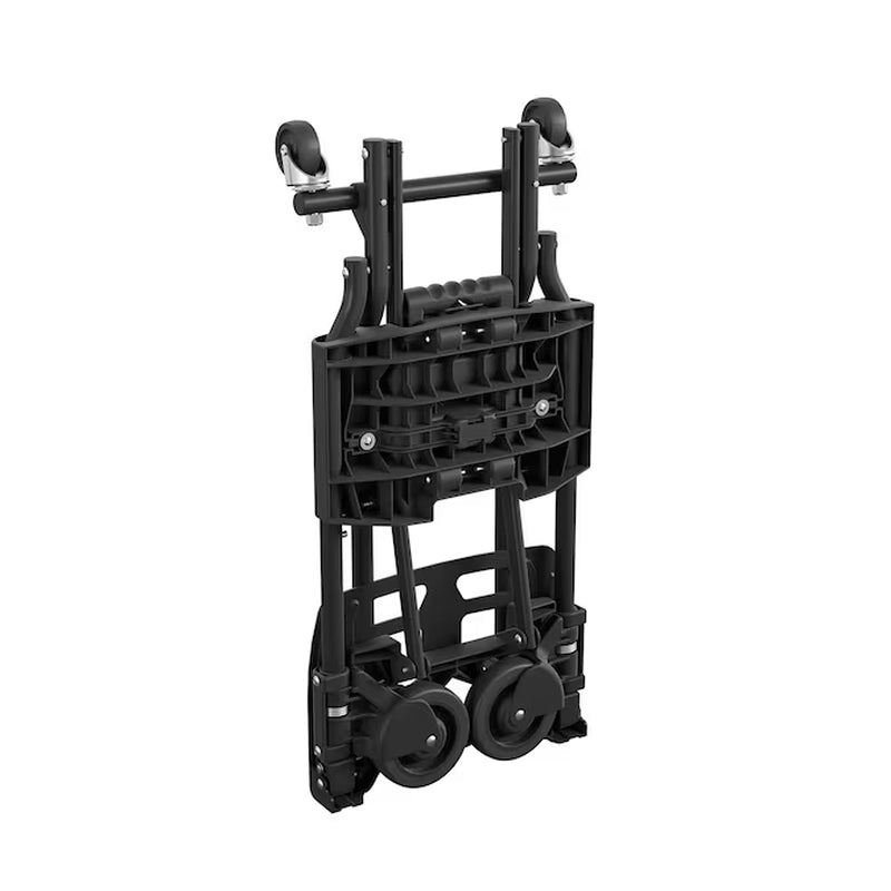 300-Lbs. Capacity 4 -Wheel Black Steel Convertible Hand Truck