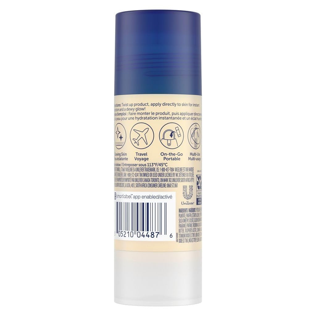 Unilever Vaseline Cocoa Shimmer Jelly Stick GLOW up Body Luminizer for Dewy