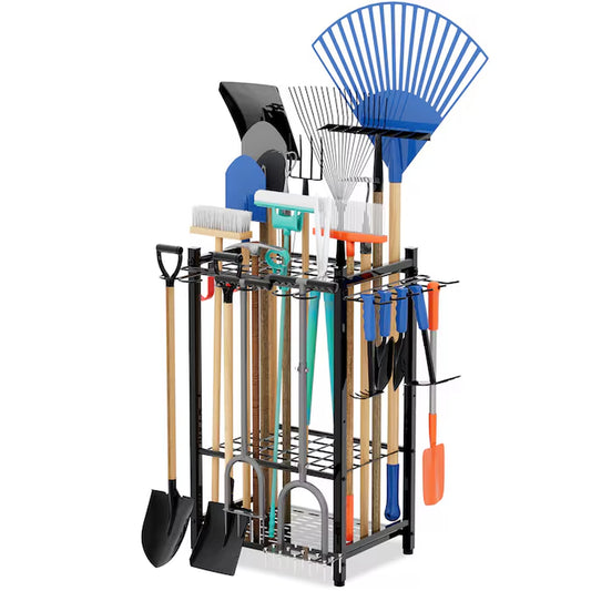 3 -Tier Heavy Duty Black Steel Utility Shelving Unit ( 23.6-In W X 16.9-In D X 29-In H )