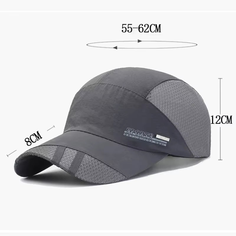 Fashion Breathable Mens and Womens Hip Hop Hats Mesh Neutral Casual Adjustable Baseball Casual Sunshade Fashionable Cap
