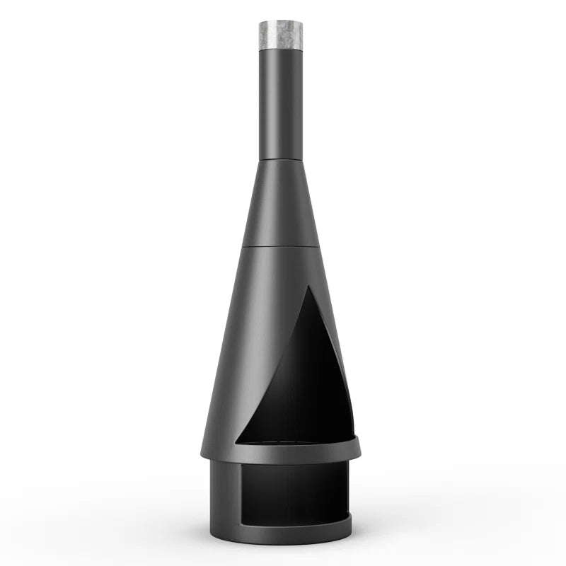 Zaymar 56.1" H Iron Wood Burning Outdoor Chiminea