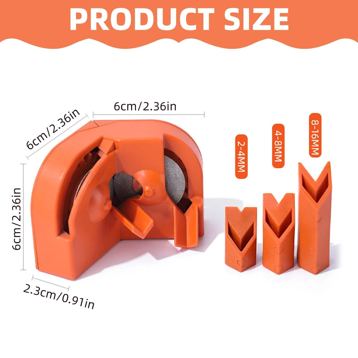 Drill Bit Sharpener Drill Bit Sharpener for All Bits Multipurpose Drill Bit Grinding Sharpener for High Speed Steel Masonry Carbide Cobalt & Tin Coated Drill Bits, 1X Drill Bit Sharpener