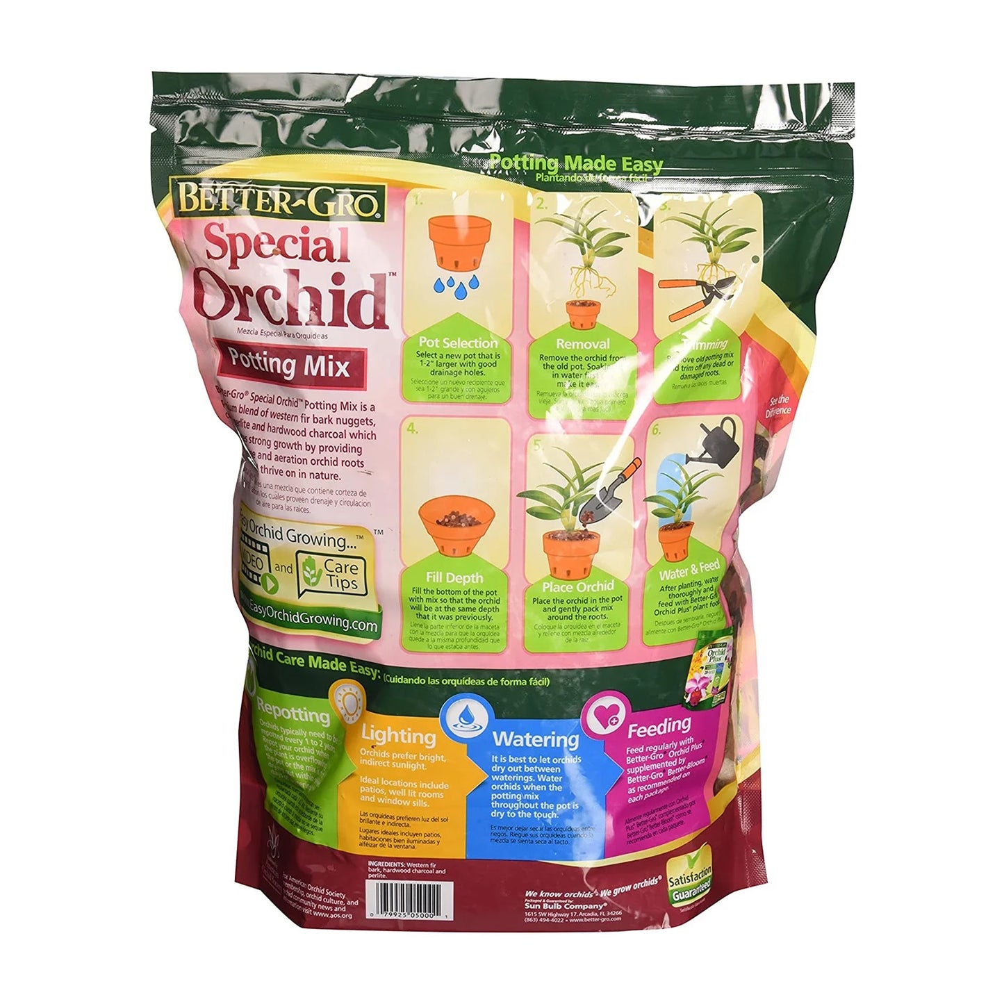 Sun Bulb Special Orchid Flower Potting Mix Garden Soil, 8 Qt