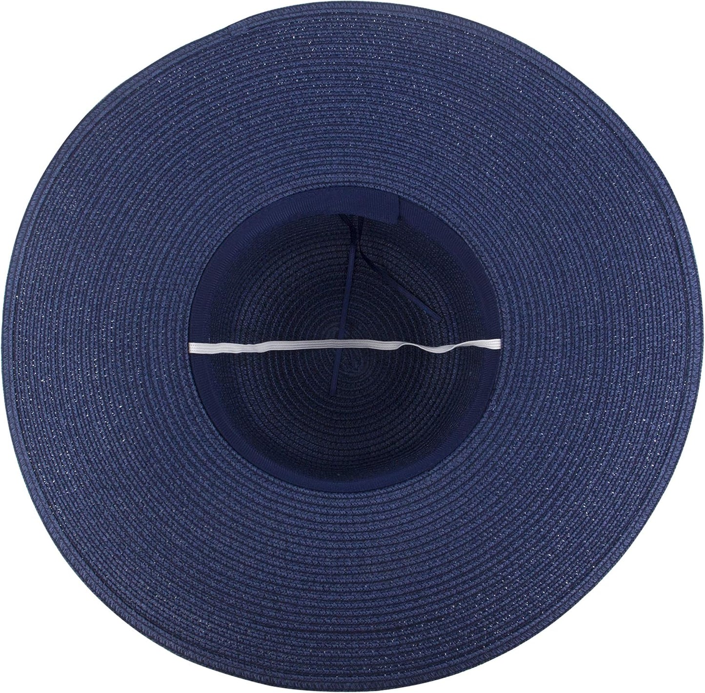 Womens Wide Brim Straw Sun Hat Floppy Foldable Roll up Cap UPF 50+ Summer Beach Hats