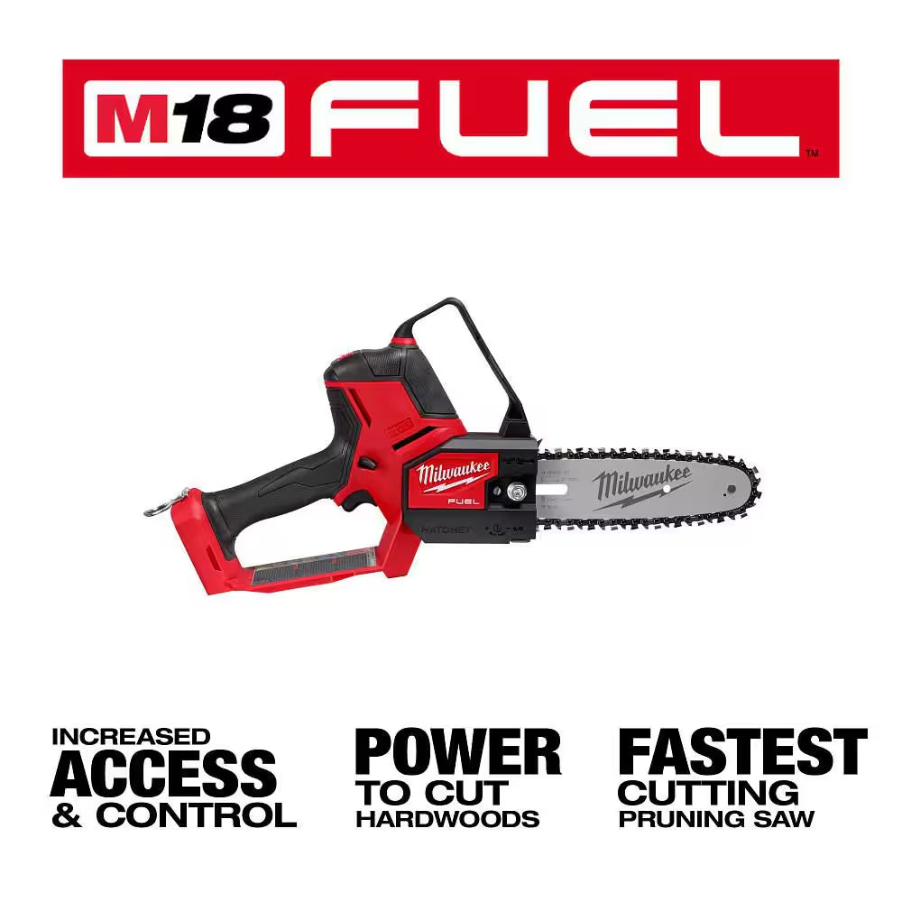 M18 FUEL 8 In. 18V Lithium-Ion Brushless Electric Battery Chainsaw HATCHET W/M18 FUEL 16 In. Chainsaw Kit (2-Tool)