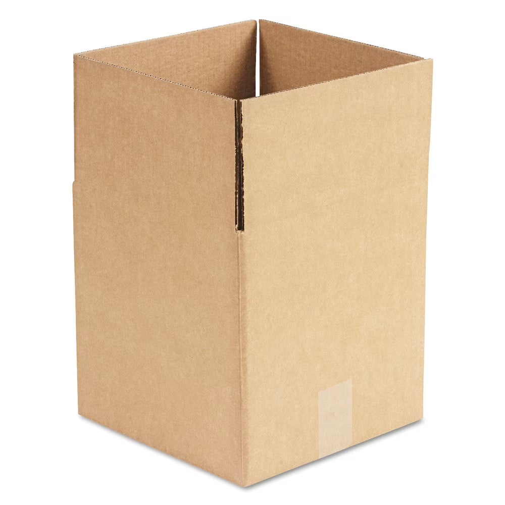 Cubed Fixed-Depth Shipping Boxes, Regular Slotted Container (RSC), 10" X 10" X 10", Brown Kraft, 25/Bundle