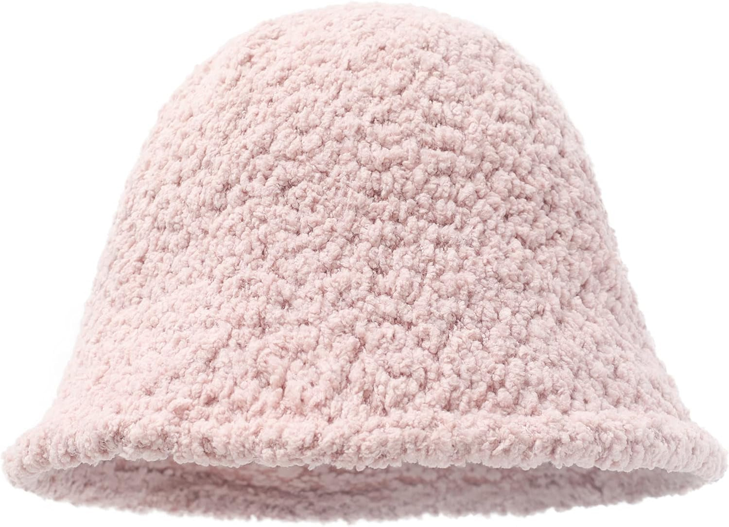 Womens Warm Wool Cloche Hat Solid Winter Bucket Hats