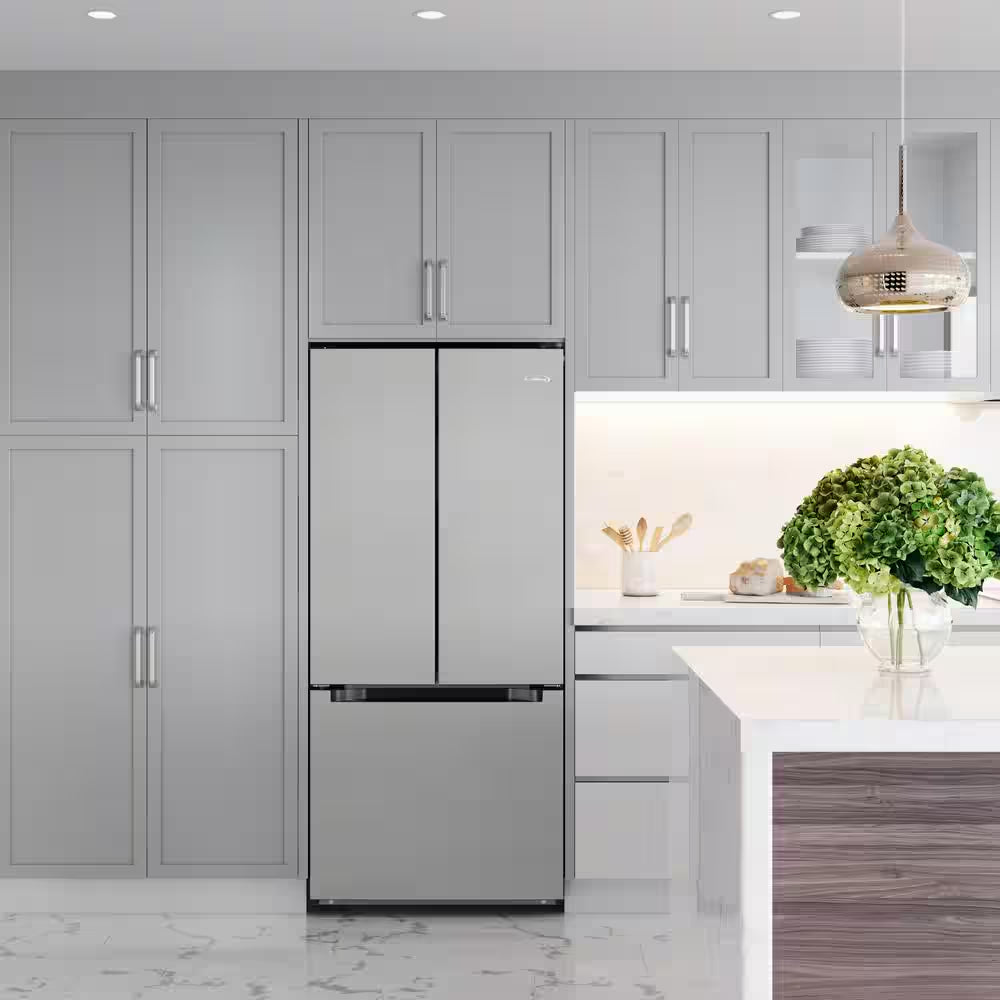 30 In. 18.5 Cu. Ft. Stainless Steel French Door Refrigerator