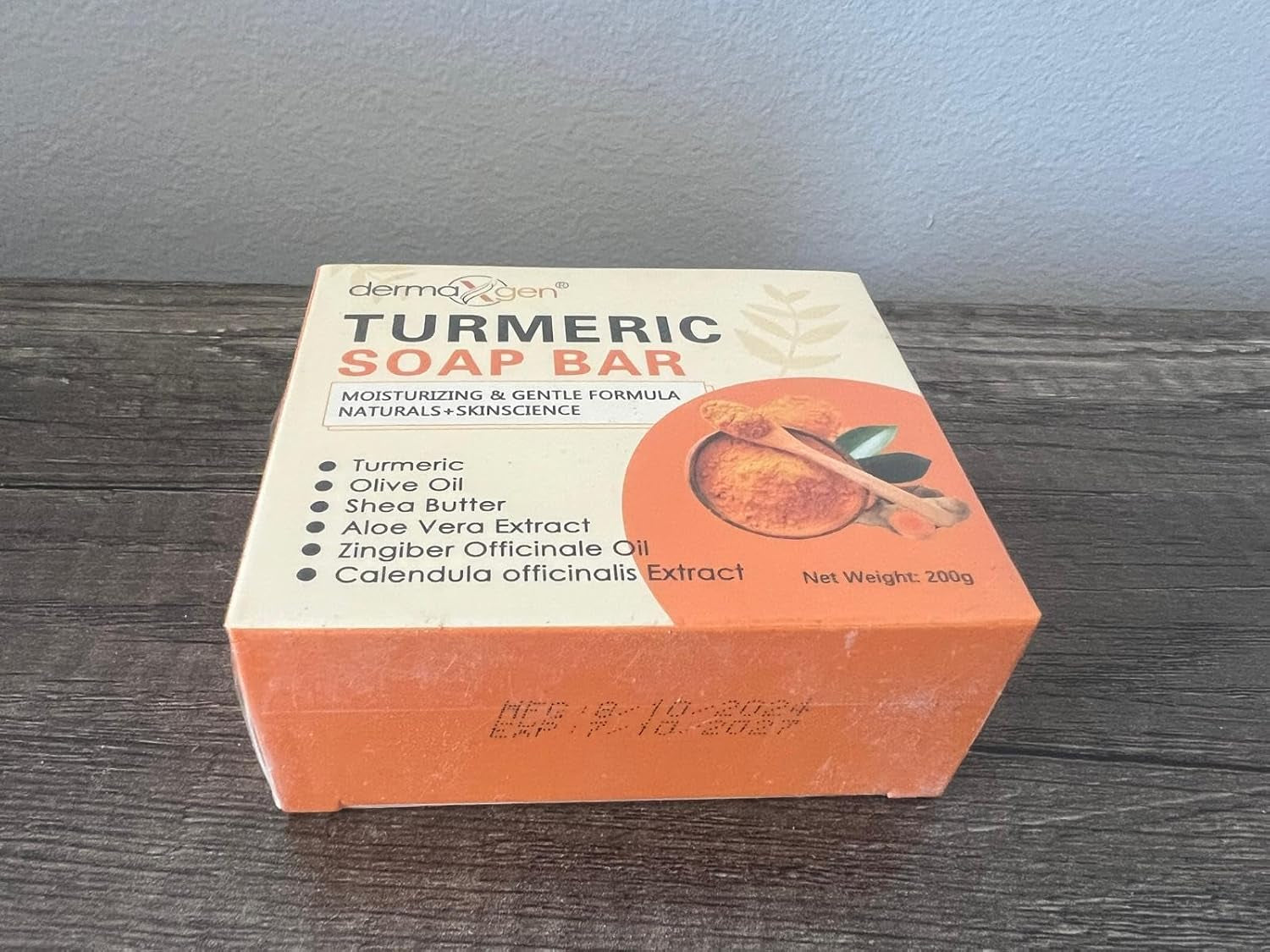 Organic Turmeric Soap Bar for Face & Body – Pure Turmeric Soap Bar for Acne, Scars, Uneven Tone, Blemish Control, Sun Damage & Age Spots – Handcrafted Skincare – 7 OZ