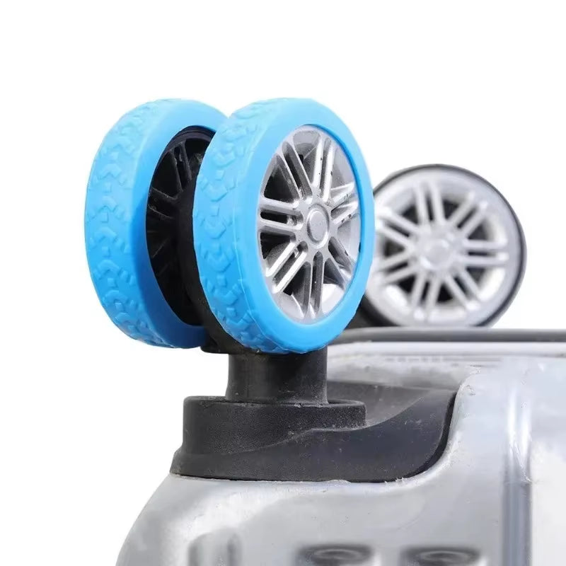 1/24Pcs Thicken Texture Silicone Wheels Protector for Luggage Reduce Noise Travel Luggage Wheels Cover Luggage Accessories