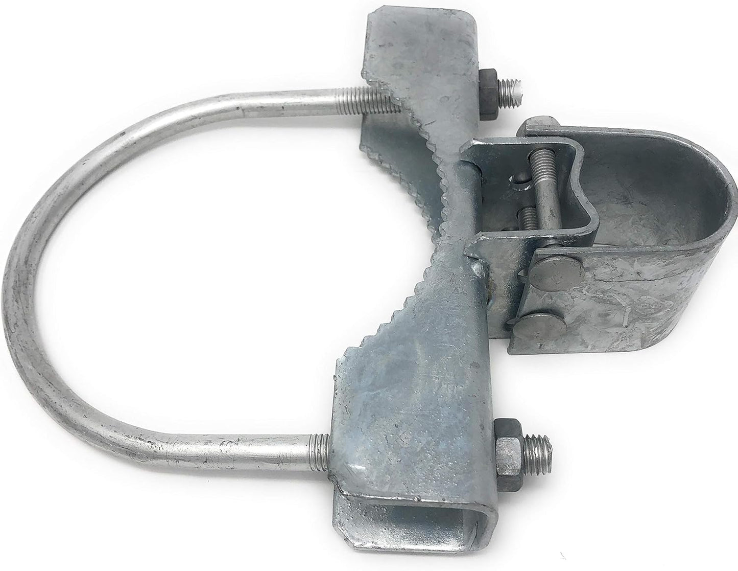 Pressed Steel Industrial Griptite Bulldog Hinge for Chain Link Gate - (2 Sets Pack) (6-5/8")