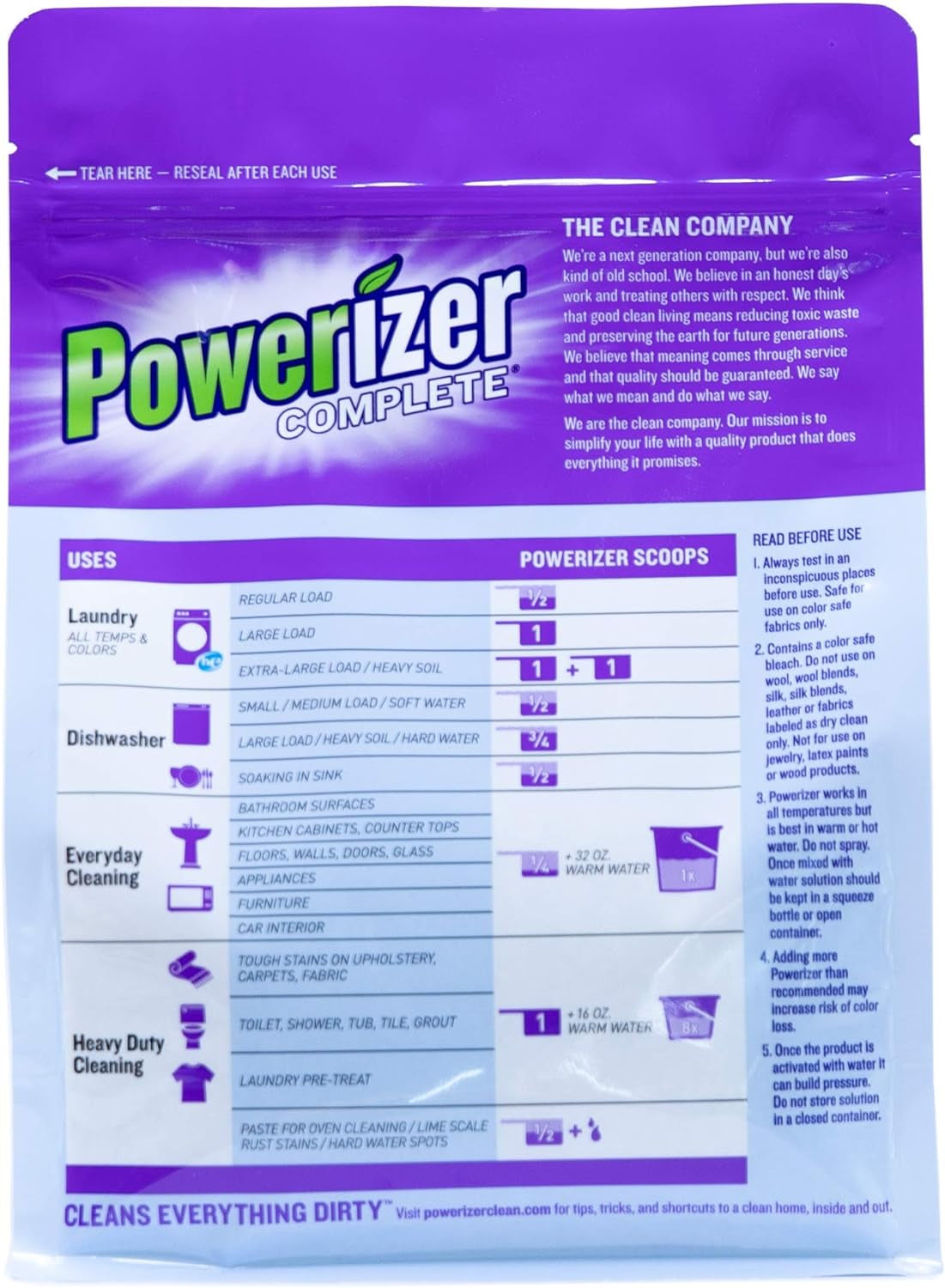 Complete Laundry Powder Detergent & Multipurpose Cleaner | 6.5 Lb | 294 Scoops | Plant-Based Concentrated Laundry Soap & Dishwasher Concentrate