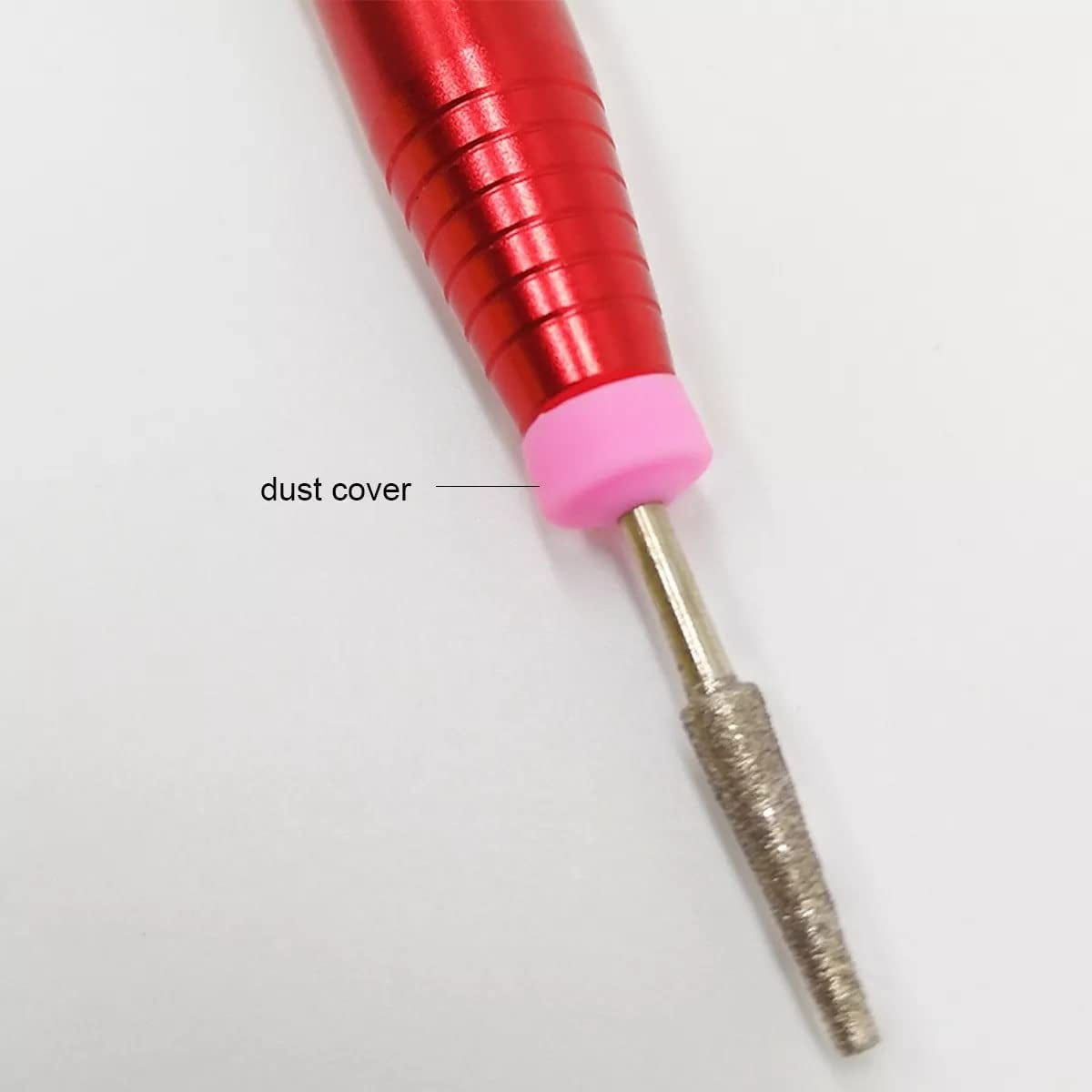 -25Pcs Professional Nail Drill Bits Pink Nail Tech Supplies Electric Nail Filer Plastic Cap-Nail Art Tools Drill Dust Collector Dust Stopper Nail Drill Bit -Pink Drill Nail Dust Collectos