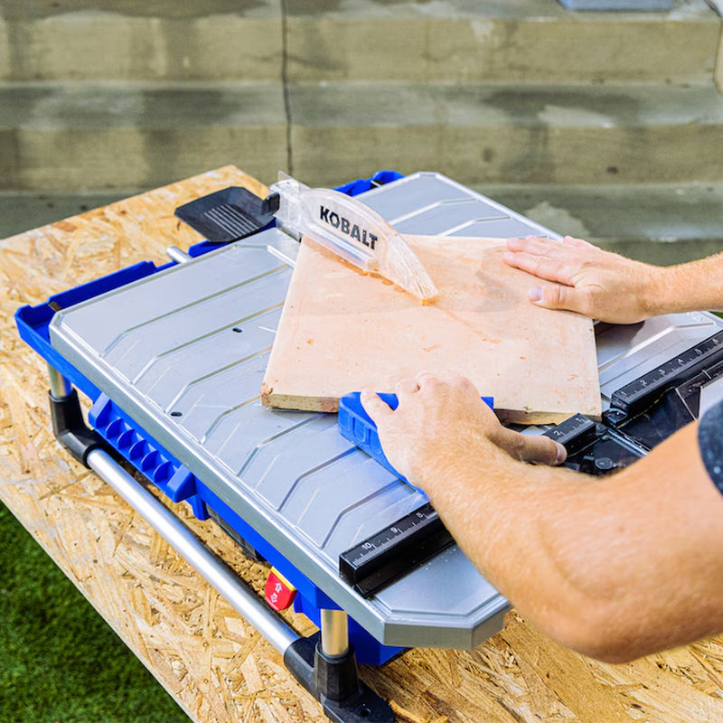 24V 7-In -Blade Cordless Wet Tabletop Sliding Table Tile Saw ( Battery Included )