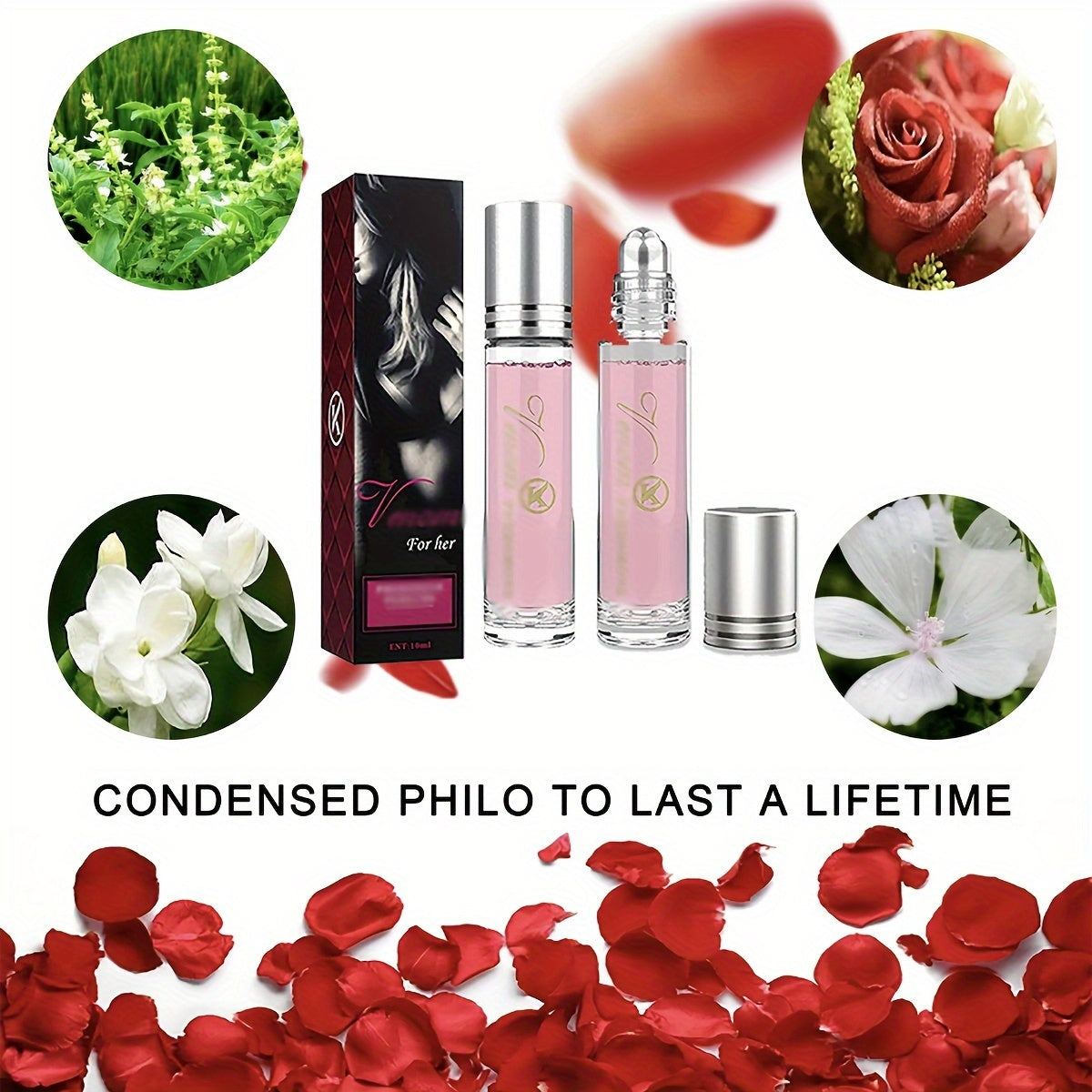 Venom Pheromone Perfume for Women Personal Roll-On Premium Long-Lasting Eau De Toilette Oil Enhance Your Attractiveness Cologne Pleasant Fragrance Arousing Partner's Good Feelings Aromatherapy Dating Artifact 10ml/0.34Fl Oz 1