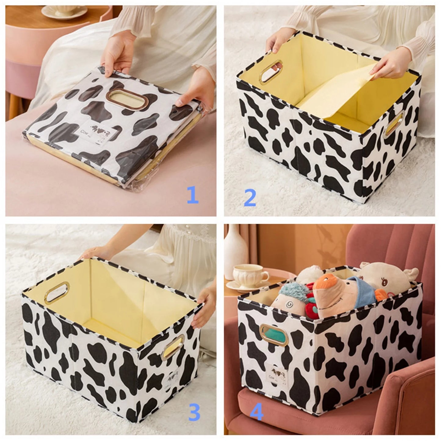 Closet Organizers and Storage Foldable Storage Box with Lid Fabric Storage Box with Lid, Closet Storage Box, Room Organization, Office Storage, Toy Storage