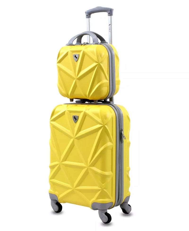 Gem 2-Pc. Carry-On Hardside Cosmetic Luggage Set