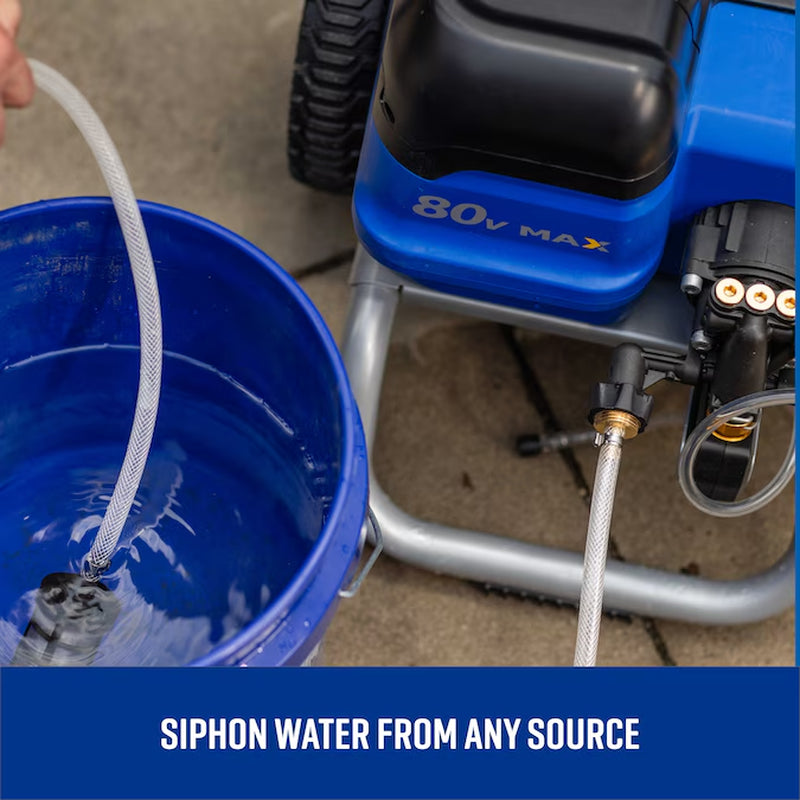3000-PSI 2-GPM Cold Water Battery Pressure Washer with 5 Spray Tips 4 Ah (Battery Included) (Charger Included)
