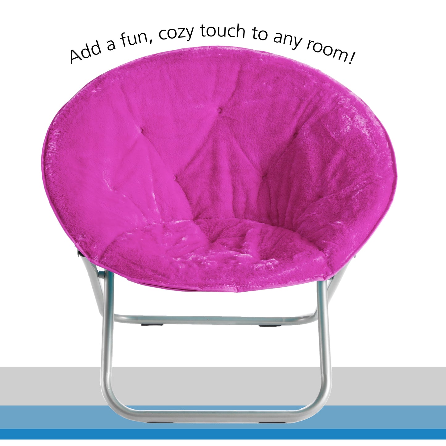 Faux Fur Saucer™ Chair, Pink