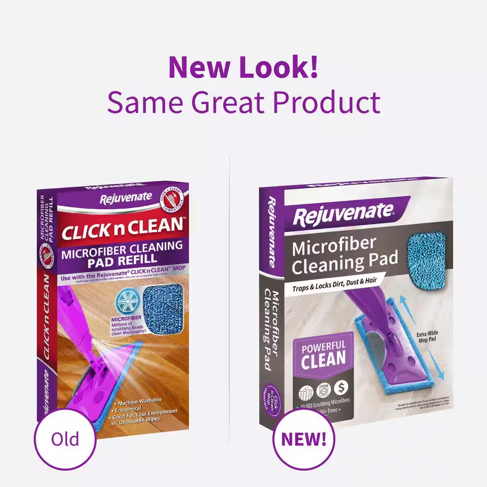 Click N Clean Microfiber Mop Cleaning Pad Refill