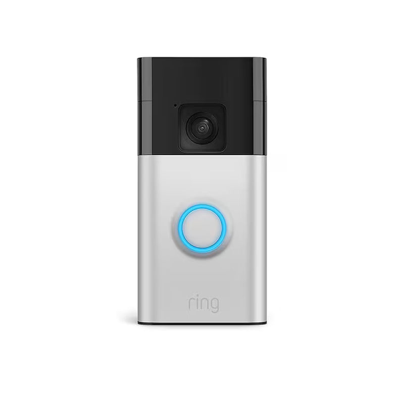 Battery Doorbell with Head-To-Toe HD Video, Live View with Two-Way Talk, and Motion Detection & Alerts, Satin Nickel