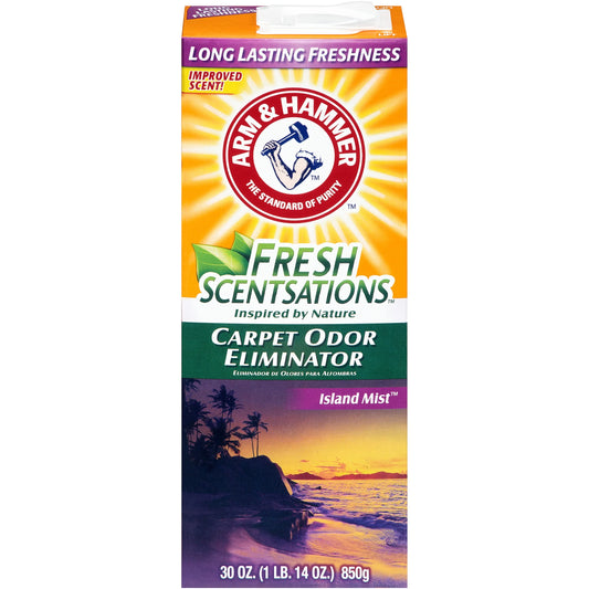 Fresh Scentsations Carpet Odor Eliminator Powder, Island Mist, 30 Oz