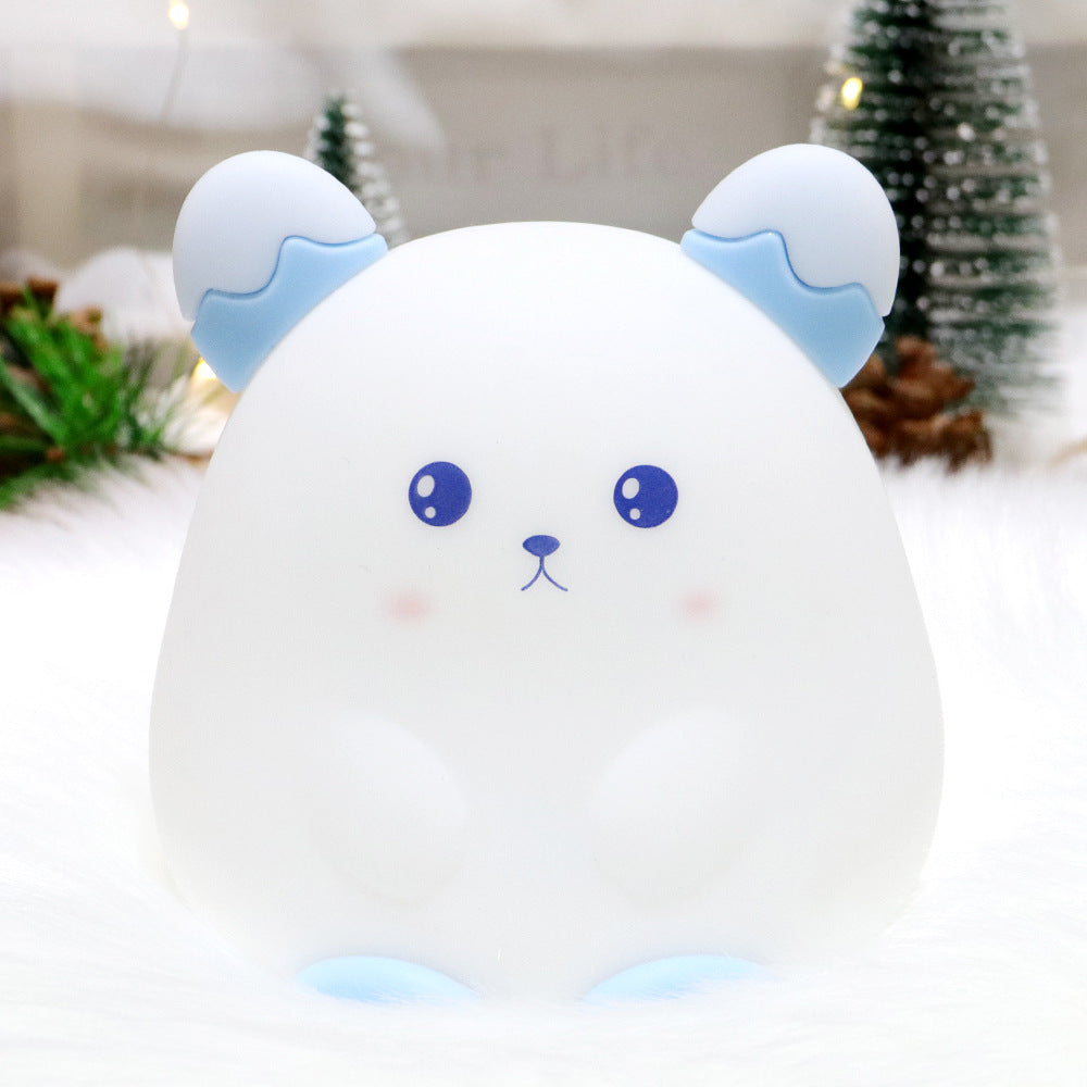 Nightlight decoration bedside sensor children sleep with birthday silicone pat light LED charging
