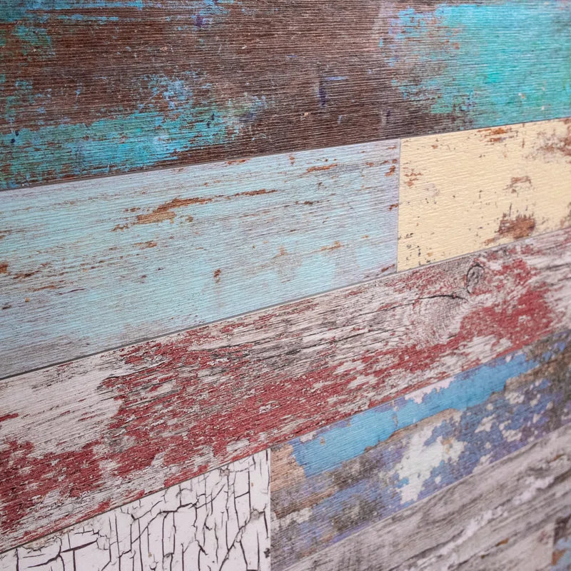 5.75" X 45" Peel and Stick Reclaimed Wood Wall Paneling