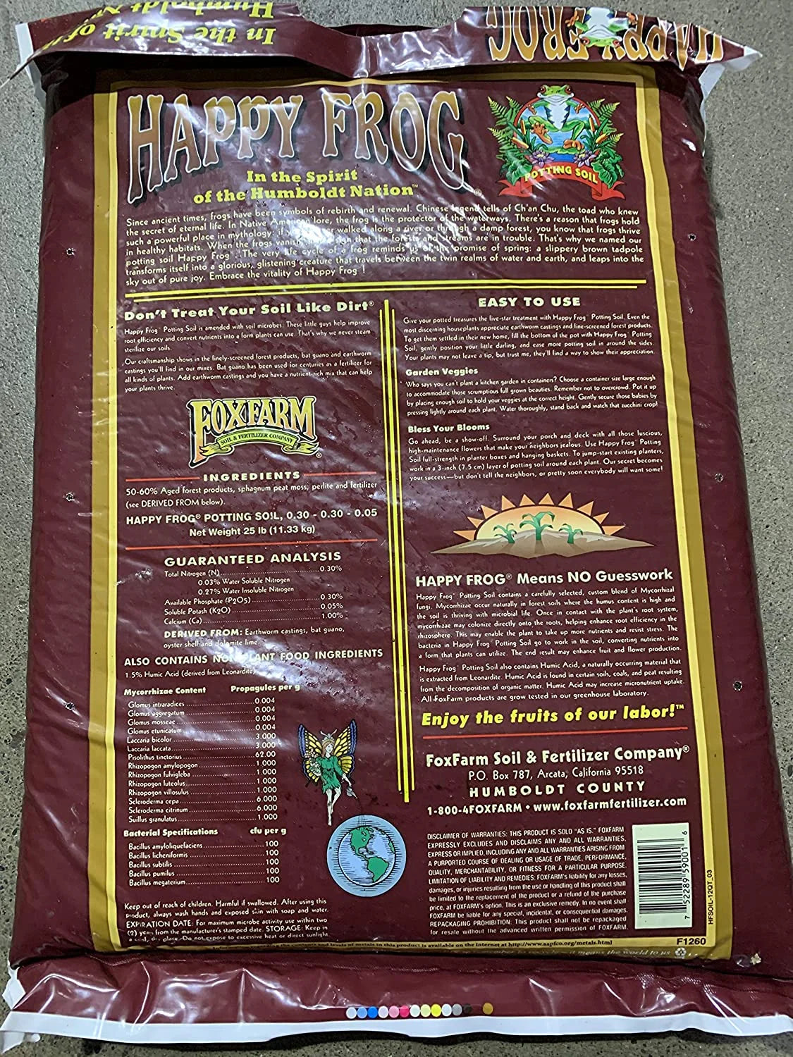 FX14054 Happy Frog Nutrient Rapid Growth Garden Potting Soil, 12 Quart