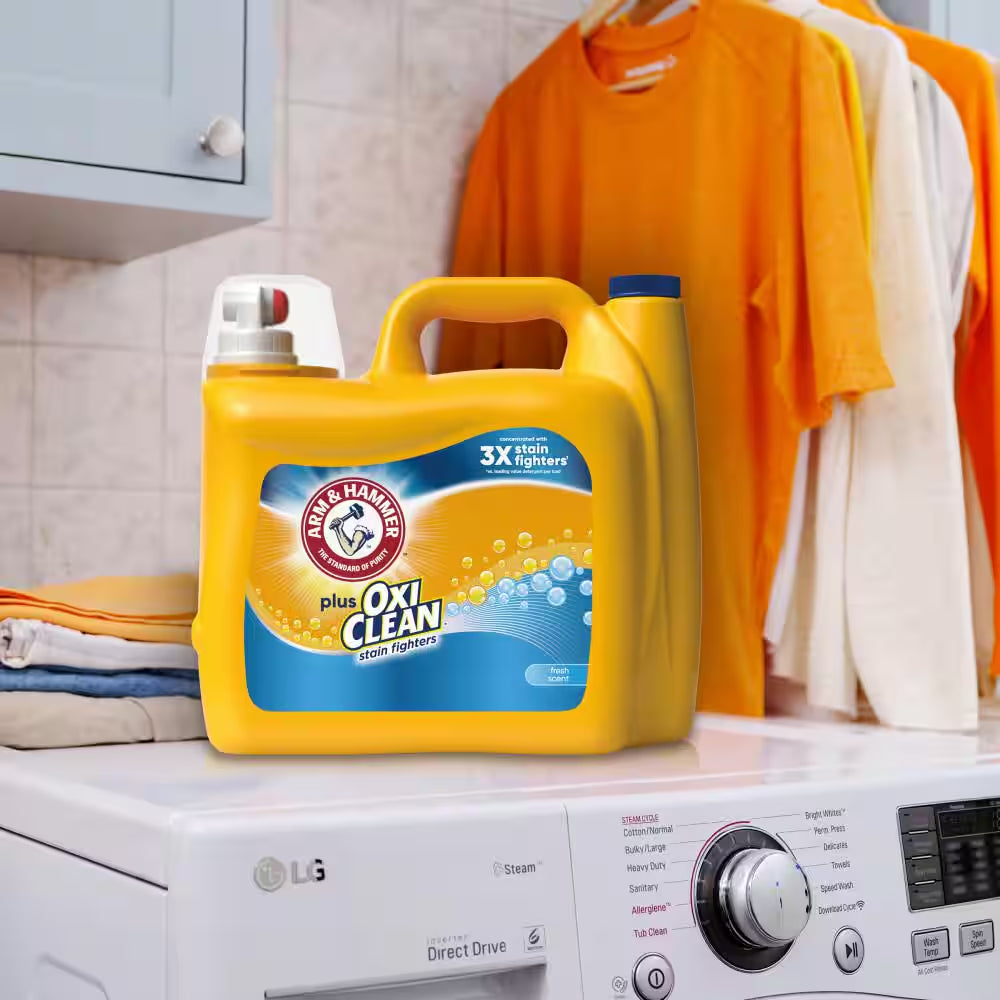 Fresh Scent plus Oxiclean Liquid Laundry Detergent, 128-Loads, 166.5 Fl.Oz.