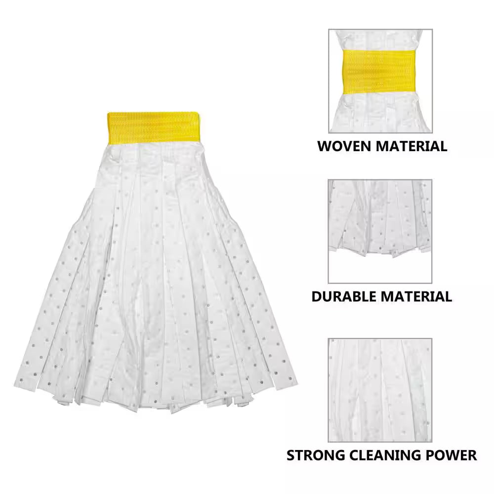 28 In. Hydrophobic Polypropylene Flat Mop Head Refill (2-Pack)