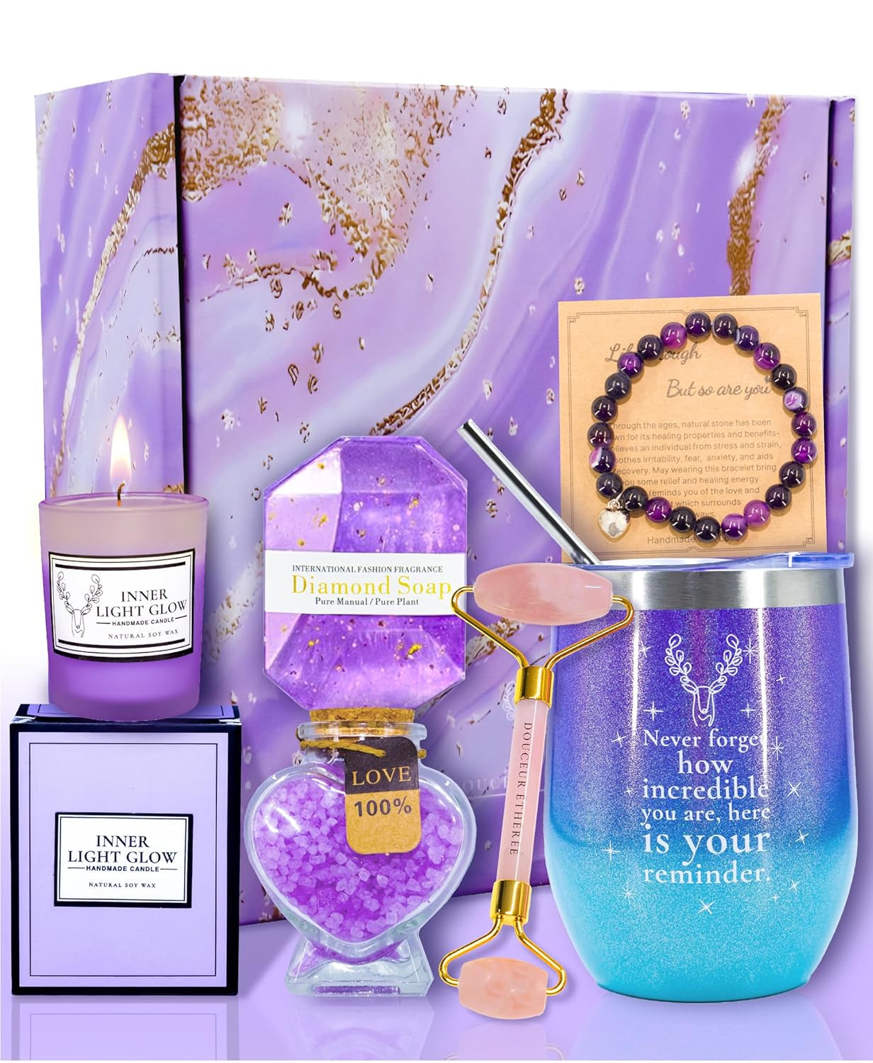 Gifts for Women, Birthday Gifts for Women, Valentine'S Day Gift, Birthday Gifts, Lavender Spa Gift Set, Valentines Gifts, Gifts for Girlfriend, Wife Gifts,